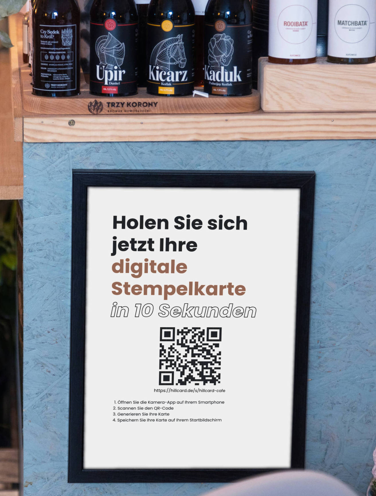 Kunde scannt QR-Code